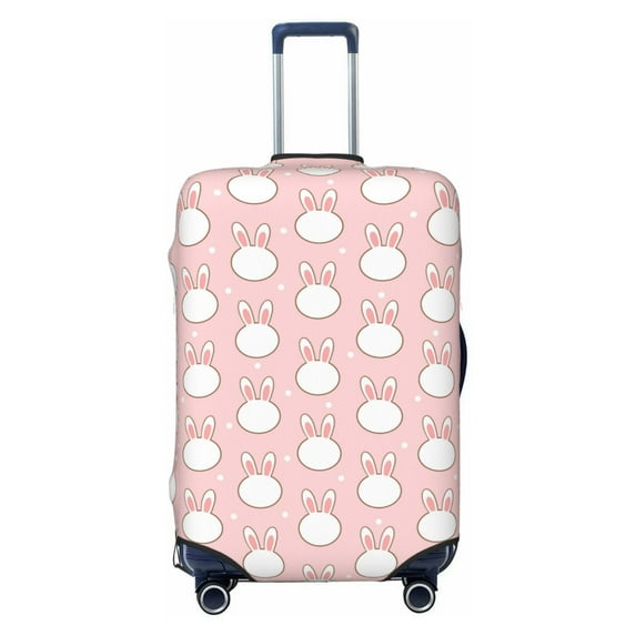Disketp Cute Rabbit Elastic Travel Luggage Cover Travel Suitcase Protective Cover For Trunk Case Apply To 18''-32'' Suitcase Cover-X-Large