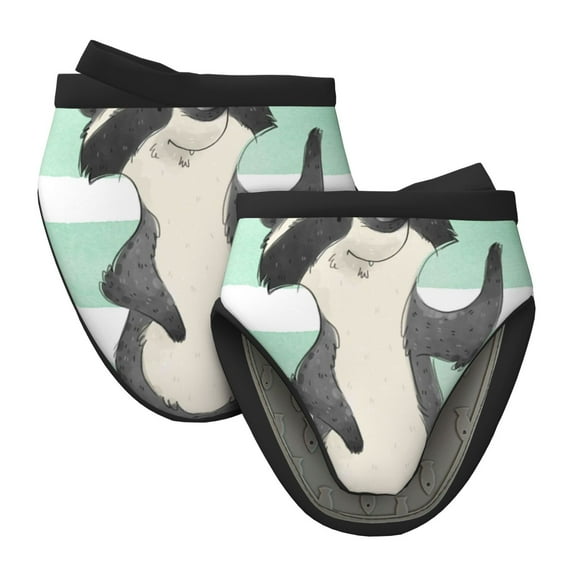 Disketp Cute Raccoon Non-Slip Mini Oven Mitt Set, Short Oven Mitts for Baking Grilling Barbecue Microwave, 5.9"x5.9"in