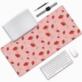 thumbnail image 1 of Disketp Cute Strawberry C Gaming Mouse Mat Long Extended Mouse Pad Desk Mat Non-Slip Rubber Mice Pads Stitched Edges(315.5 x 16 x 0.12 Inches), 1 of 1