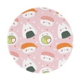 thumbnail image 1 of Disketp Cute Sushi Small Mouse Pad 7.9x7.9 Inches,Washable Round Mousepad For Office Laptop Computer,Non-Slip Rubber Base Mouse Pads For Wireless Mouse, 1 of 9