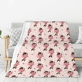 thumbnail image 1 of Disketp Dachshund Dog Heart Cozy Flannel Fleece Throw Blanket: Has a velvety texture for All Seasons - Perfect for Women, Men, & Kids"40"x30", 1 of 6