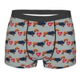 thumbnail image 1 of Disketp Dachshund Dog Heart Men's Boxer Briefs,Soft and Breathable Cotton Underwear with ComfortFlex Waistband, 1 of 7