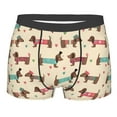 thumbnail image 1 of Disketp Dachshund Dog Puppy Men's Boxer Briefs,Soft and Breathable Cotton Underwear with ComfortFlex Waistband, 1 of 7