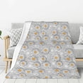 thumbnail image 1 of Disketp Daisies Flowers Cozy Flannel Fleece Throw Blanket: Has a velvety texture for All Seasons - Perfect for Women, Men, & Kids"40"x30", 1 of 6