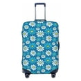 thumbnail image 1 of Disketp Daisies Flowers Elastic Travel Luggage Cover Travel Suitcase Protective Cover For Trunk Case Apply To 18''-32'' Suitcase Cover-Small, 1 of 7