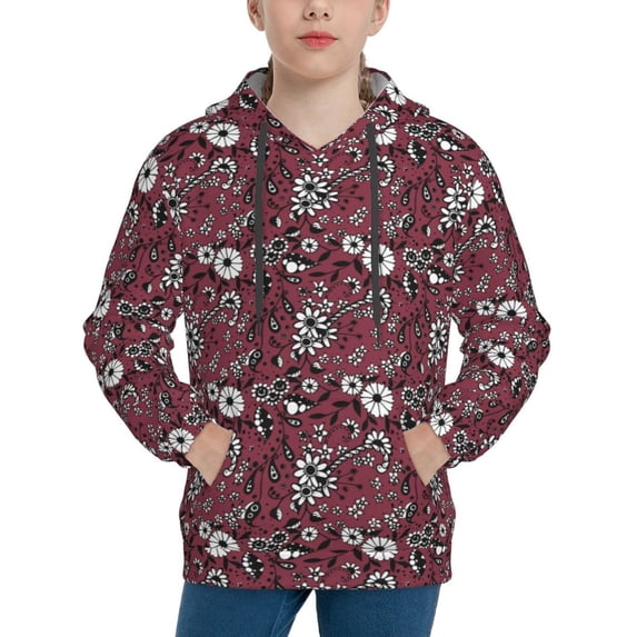 Disketp Daisies Flowers Youth Hoodie Sweatshirt for Boys Girls Kids Pullover Hooded Classic Casual Essentials Hoodie-Small