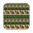 thumbnail image 1 of Disketp Dark Green Vintage Corn Pattern Funny Coasters,6 Pcs Leather Coasters with Holder, Perfect Housewarming Hostess Gifts,Protect Furniture from Water Marks Scratch and Damage,Square, 1 of 7