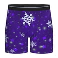 thumbnail image 1 of Disketp Dark Purple Snowflakes Men's Boxer Briefs Men’s Underwear Boxer Briefs for Men, 1 of 7
