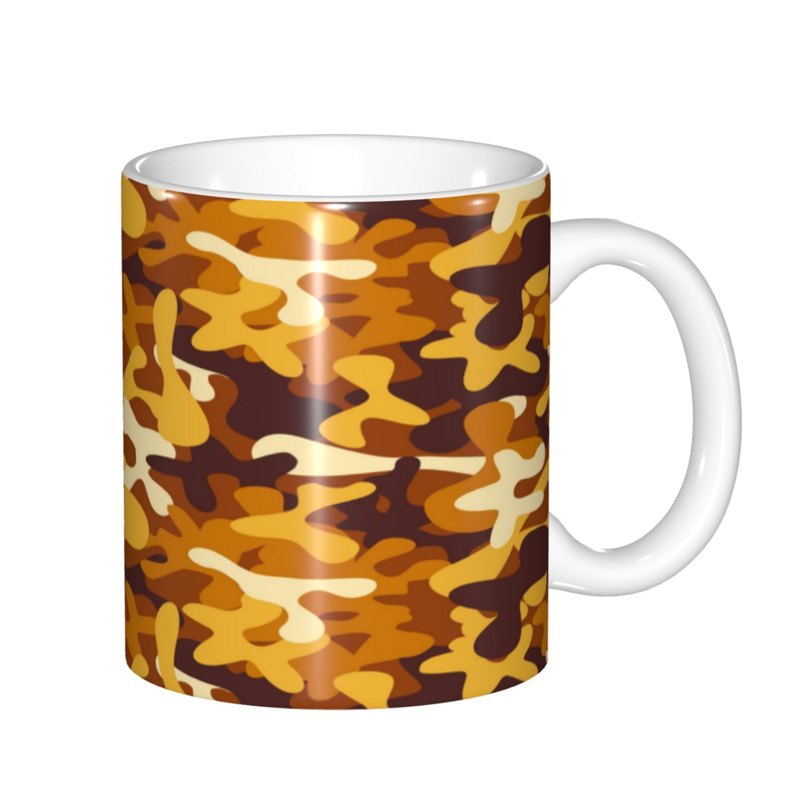 Disketp Desert Camouflage Large Coffee Mug with Handle Tea Cup Novelty Coffee Cup for Men Women Office Work