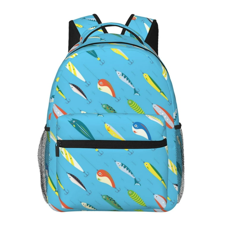 Disketp Different Color Fishing Bait Backpack for Men and Women Lightweight Backpack Classical with Multi pockets Casual Daypack for College Workplace Travel Walmart