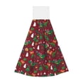 thumbnail image 1 of Disketp Dinosaur Christmas Hanging Kitchen Towel Tie Towels Tea Bar Dish Cloths Dry Towel for Laundry Room Decor (18*14in), 1 of 7