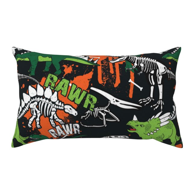 Disketp Dinosaur Skeleton Pillowcase, Queen Size Pillow Cases for