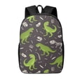 thumbnail image 1 of Disketp Dinosaur Skeleton School Backpack, Lightweight Basic Middle School Bookbags 17 Inch Casual Daypack for Student College, Travel or Outdoor, 1 of 6