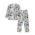 thumbnail image 1 of Disketp Dinosaur for Pajamas Set Long Sleeve Sleepwear Mens Button Down Nightwear Pj Sets-X-Large, 1 of 7
