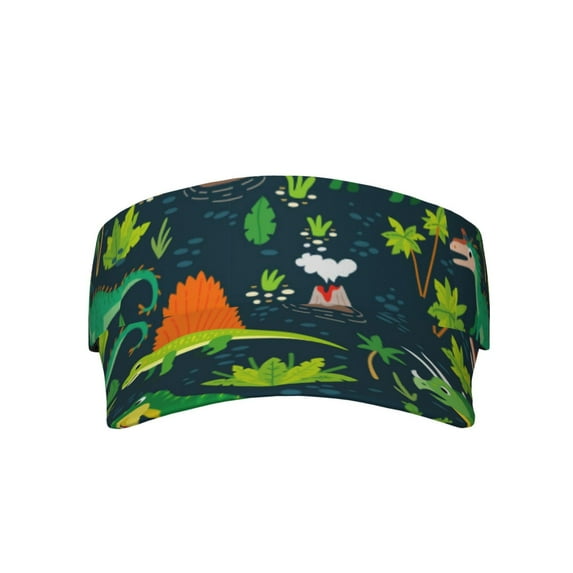 Disketp Dinosaurs Sun Visors for Women Men Unisex Tennis Golf Visor Hat Adjustable Summer Hats Sport Outdoor Visor Hat UV Protection Cap