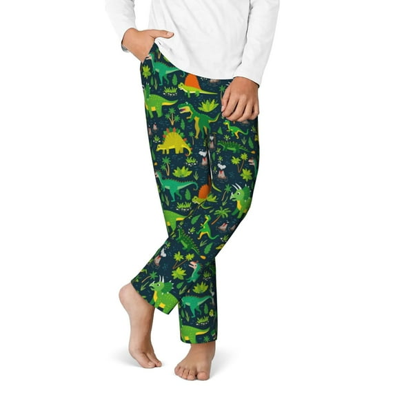 Disketp Dinosaurs for Teenagers' Pajama Pants ,Lounge Pants Teen joggers Ideal for Home, School, or Sports-Small