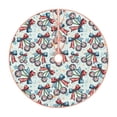 thumbnail image 1 of Disketp Disco Ball Cherry With Bow Christmas Tree Skirt, Christmas Tree Decorations, Christmas Decor, Tree Mat Decoration(30-48IN)-30", 1 of 6