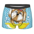 thumbnail image 1 of Disketp Dog Takes A Bath In The Bathtub Men'S Boxer Briefs,Soft And Breathable Cotton Underwear With Comfortflex Waistband, 1 of 8