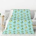 thumbnail image 1 of Disketp Doggy In Bubble Bath Cozy Flannel Fleece Throw Blanket: Has a velvety texture for All Seasons - Perfect for Women, Men, & Kids"50"x40", 1 of 6
