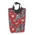 thumbnail image 1 of Disketp Dragons2 Square Laundry Bag Large Collapsible Dirty Clothes Bags With Handles Waterproof Essentials Storage For College Dorm, Family, 1 of 5