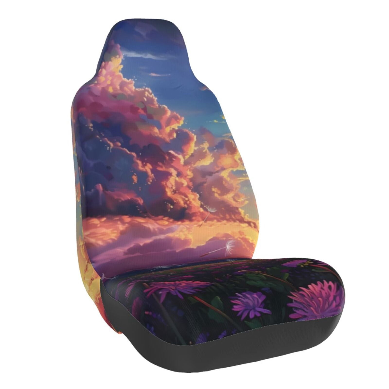Geometric Floral Fall - Sunset Car Seat Belt Cover 7''x12.6''