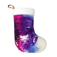 thumbnail image 1 of Disketp Dual Skulls Colorful Fusion Christmas Stockings, Xmas Stocking for Family Holiday Season Décor, Personalized Holiday Indoor Decorations, 1 of 7
