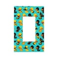 thumbnail image 1 of Disketp Duck In Black Suit Decorative Light Switch or Outlet Wall Plate with Safety Cover-Style U, 1 of 6