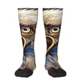 thumbnail image 1 of Disketp Eagle With USA Flags Print Unisex Contrast Color Stockings Lightweight Breathable Ventilation Ankle Contrast Color Stockings, Contrast Color Stockings for Daily, 1 of 6