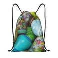 thumbnail image 1 of Disketp Easter Egg1 Drawstring Backpack Drawstring Gym Bags Draw String Bags for Sports, Gym, Travel, Swimming, Beach-Small, 1 of 6