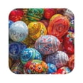 thumbnail image 1 of Disketp Easter Eggs Funny Coasters,6 Pcs Leather Coasters With Holder, Perfect Housewarming Hostess Gifts,Protect Furniture From Water Marks Scratch And Damage, 1 of 9
