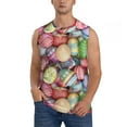 thumbnail image 1 of Disketp Easter Eggs Sleeveless Tshirts For Men, Muscle Shirts For Men Dry Fit Tank Top-X-Large, 1 of 8
