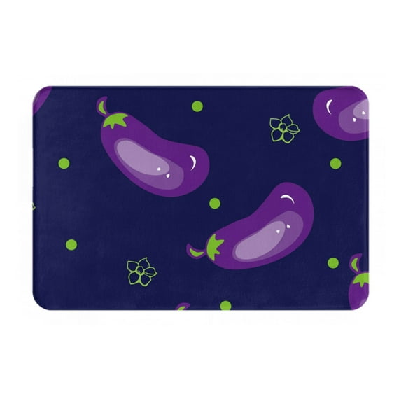 Disketp Eggplant Mat For Front Door Outside - Doormat Outdoor Entrance - Welcome Mats Outdoor,Outside Entry And Outdoor Entrance 16''X24''