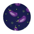 thumbnail image 1 of Disketp Eggplant Small Mouse Pad 7.9x7.9 Inches,Washable Round Mousepad For Office Laptop Computer,Non-Slip Rubber Base Mouse Pads For Wireless Mouse, 1 of 8