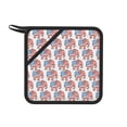 thumbnail image 1 of Disketp Elephant Pot Holders Kitchen Insulation Mats Heat Resistant Pot-Holder Oven Anti-Scald Pads for Cooking Baking, 7.1*7.1inch, 1 of 8