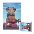 thumbnail image 1 of Disketp Elephant Sits Custom Puzzle Personalized Puzzles 1000 Pieces, Customized Picture Puzzle for Adult and Teens((29.5×19.7in, Vertical), 1 of 9