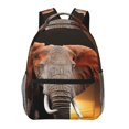 thumbnail image 1 of Disketp Elephant Sunset in Kenya Backpack for Men and Women - Lightweight Backpack Classical with Multi-pockets Casual Daypack for College Workplace Travel, 1 of 5