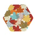 thumbnail image 1 of Disketp Fall Maple Leaves Funny Coasters,4 Pcs Leather Coasters With Holder, Perfect Housewarming Hostess Gifts,Protect Furniture From Water Marks Scratch, 1 of 9