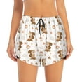 thumbnail image 1 of Disketp Fall Squirrel Print Women's Shorts Workout Shorts for Athletic Gym Running Shorts with Phone Pockets X-Large, 1 of 8