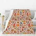 thumbnail image 1 of Disketp Fall Thanksgiving Cozy Flannel Fleece Throw Blanket: Has a velvety texture for All Seasons - Perfect for Women, Men, & Kids"40"x30", 1 of 6