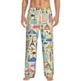 thumbnail image 1 of Disketp Famous Places Men'S Pajama Pants - Ultra Soft Fleece Sleep And Lounge Pants (Size: S-Xxl), 1 of 9