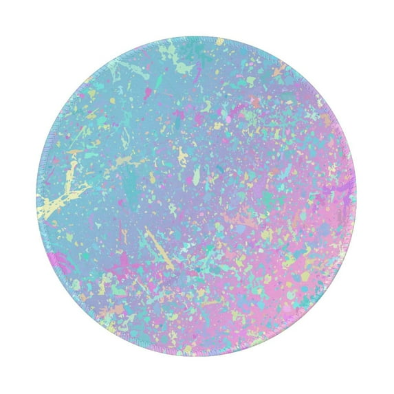 Disketp Fantasy Gradient Small Mouse Pad 7.9x7.9 Inches,Washable Round Mousepad For Office Laptop Computer,Non-Slip Rubber Base Mouse Pads For Wireless Mouse