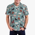 thumbnail image 1 of Disketp Farm Animals 1 for Men's Polo Shirts Short Sleeve Golf Shirt for Men Athletic Short Sleeve-4X-Large, 1 of 6