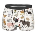 thumbnail image 1 of Disketp Farm Animals 4 Men'S Boxer Briefs,Soft And Breathable Cotton Underwear With Comfortflex Waistband, 1 of 9