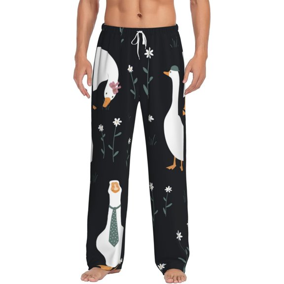 Disketp Fashionable Goose Men'S Pajama Pants - Ultra Soft Fleece Sleep And Lounge Pants (Size: S-Xxl)