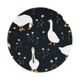 thumbnail image 1 of Disketp Fashionable Goose Small Mouse Pad 7.9x7.9 Inches,Washable Round Mousepad For Office Laptop Computer,Non-Slip Rubber Base Mouse Pads For Wireless Mouse, 1 of 8