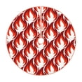 thumbnail image 1 of Disketp Fire Symbols Christmas Tree Skirt, Christmas Tree Decorations, Christmas Decor, Tree Mat Decoration(30-48IN)-36", 1 of 6