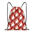 thumbnail image 1 of Disketp Fire Symbols Drawstring Backpack Drawstring Gym Bags Draw String Bags for Sports, Gym, Travel, Swimming, Beach-Medium, 1 of 6