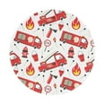 thumbnail image 1 of Disketp Fire Truck Small Mouse Pad 7.9x7.9 Inches,Washable Round Mousepad For Office Laptop Computer,Non-Slip Rubber Base Mouse Pads For Wireless Mouse, 1 of 9