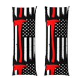 thumbnail image 1 of Disketp Firefighters USA Flag Print Body Pillow Cover - Super Soft 20x54 Body Pillow Case,Long Side Hidden Zipper, 1 of 8