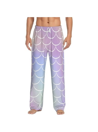 Ollabaky Sardine Shoal Fish Pajama Pants Men Sleep Lounge Pants Pjs Bottoms  with Pockets at  Men's Clothing store